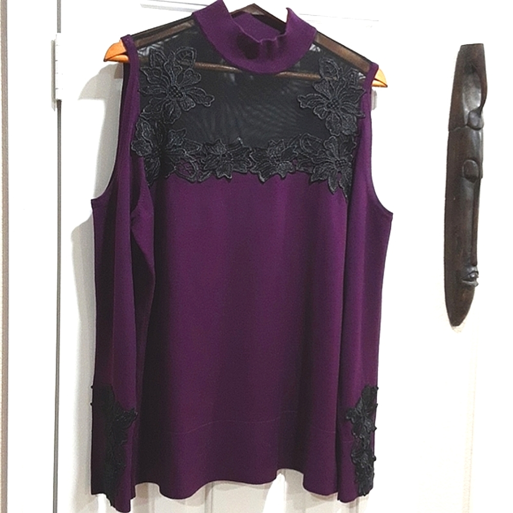 Thalia Sodi Cold Shoulder Sweater